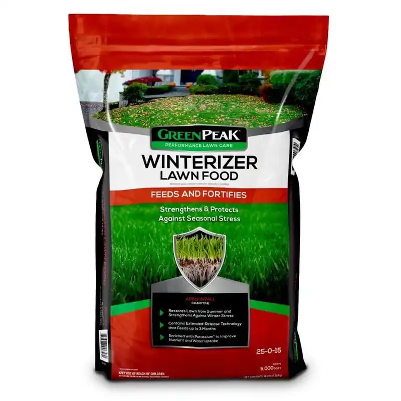 GreenPeak Winterizing Granular Lawn Fertilizer – 5,000 sq ft Coverage For All Grass Types