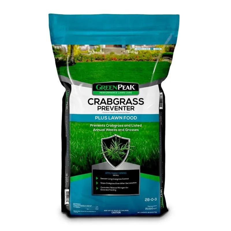 GreenPeak Crabgrass Control Lawn Fertilizer – 15,000 sq ft Coverage