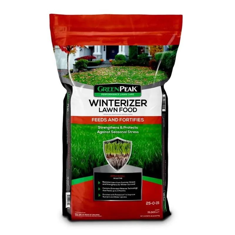 GreenPeak Winter‑Ready Granular Lawn Fertilizer – 15,000 sq ft Coverage For All Grass Types