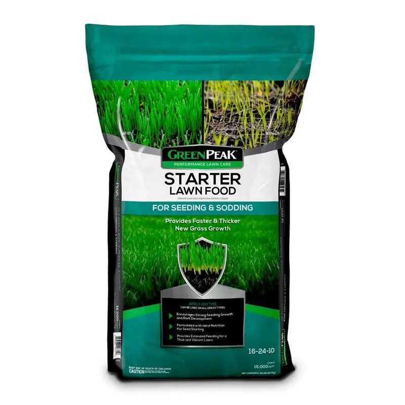 GreenPeak Premium Lawn Starter Fertilizer – 48 lb Granules For 15,000 sq ft