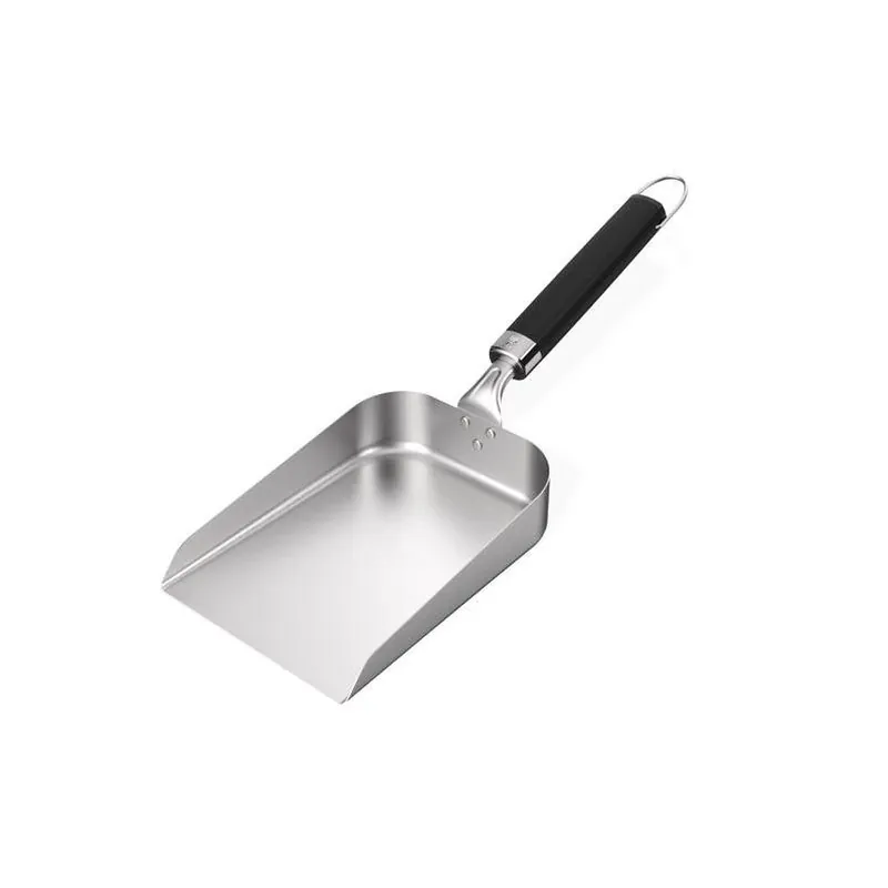 Weber Silver Griddle Scoop – Heavy‑Duty Stainless Steel Flipper For Outdoor Grilling