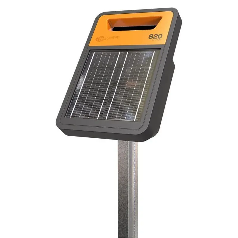 Gallagher G350404 Solar Fence Energizer – 9.2 kV Output, LiFePO₄ Battery, Up To 2 Miles