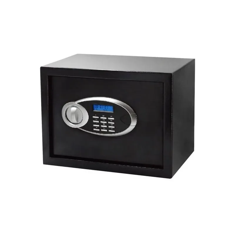 Lucky Line Black Metal Digital Safe With Electronic Lock – Compact Home Security