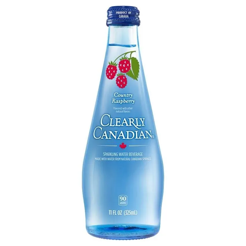 Clearly Canadian Raspberry Sparkling Spring Water – 11 oz Bottle (Pack Of 1)