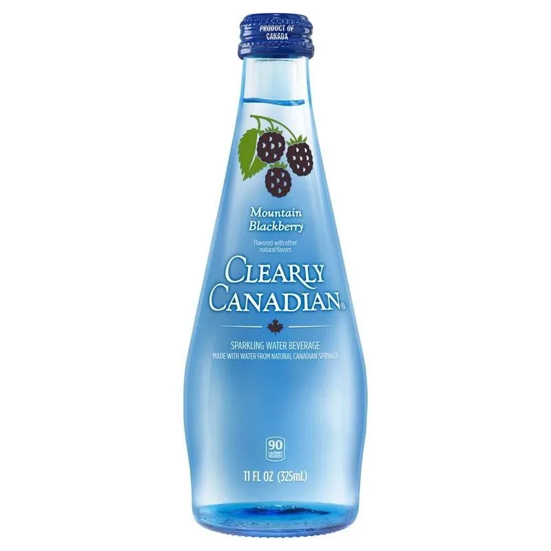 Clearly Canadian Blackberry Sparkling Spring Water – 11 oz Bottle