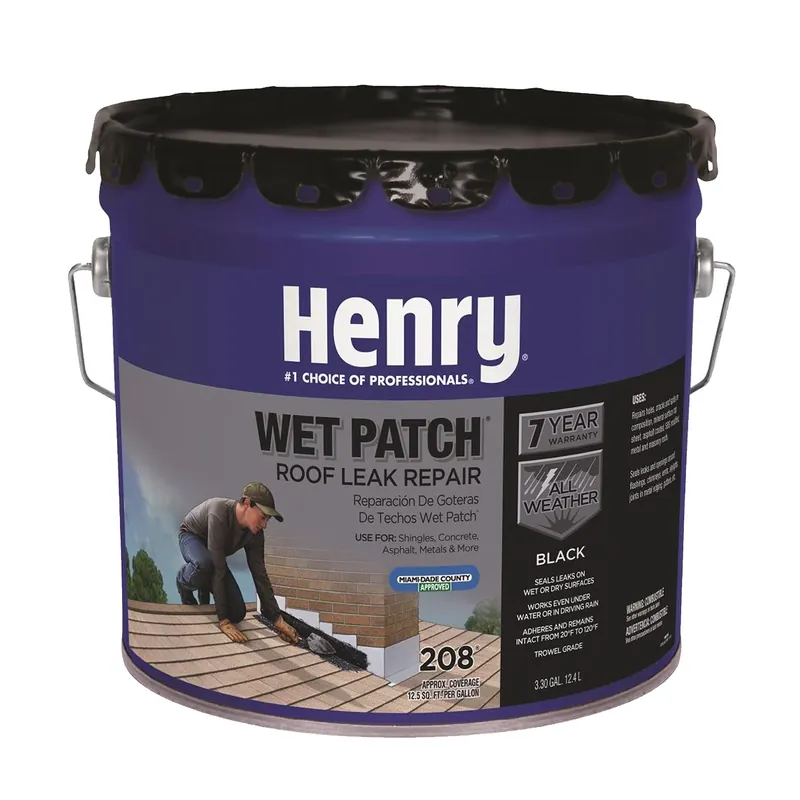208 Wet Patch Roof Cement, 3.5-Gallon