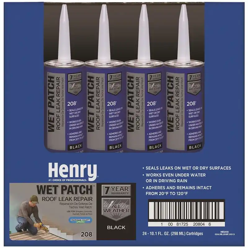 208 Wet Patch Roof Cement, 11-oz.