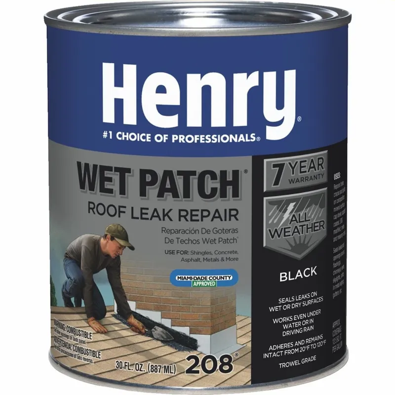 1-Qt. 208 Wet Patch Roof Cement