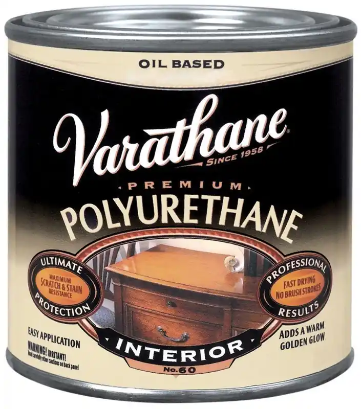 Interior Polyurethane Wood Finish, Oil-Based, Clear Gloss, 1-Qt.