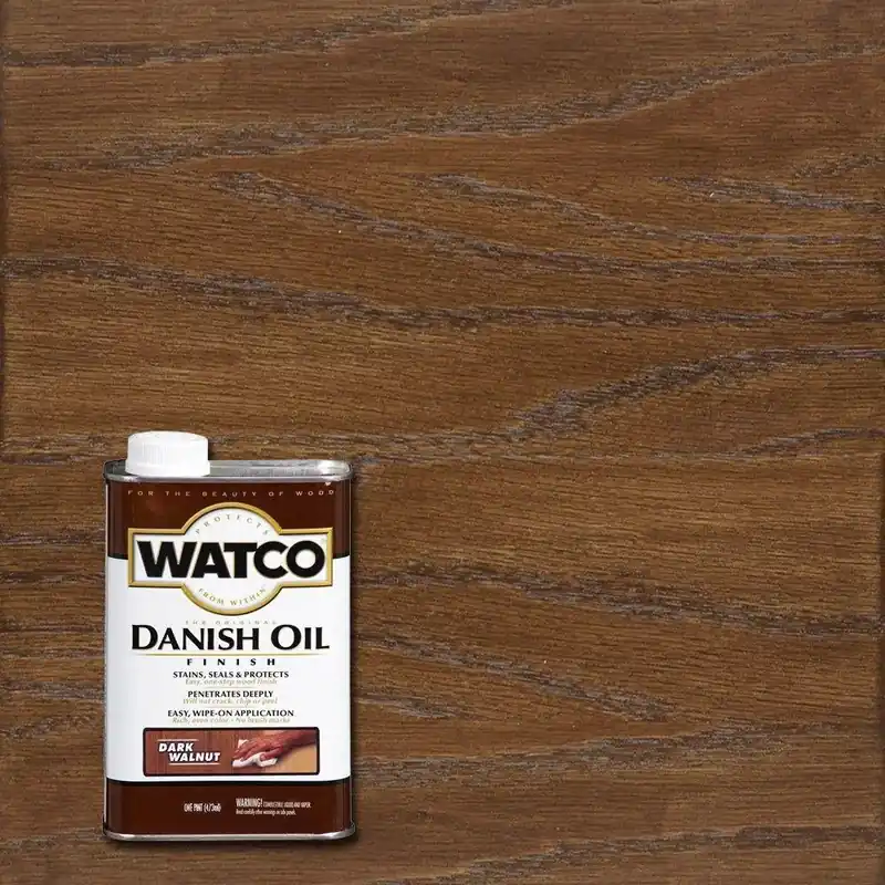 Danish Oil Wood Finish, Dark Walnut, 1-Pt.