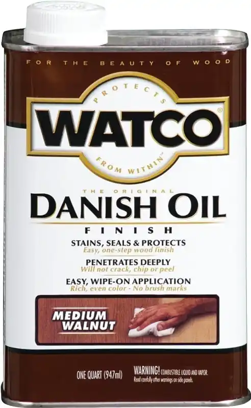 Danish Oil Wood Finish, Medium Walnut, 1-Qt.