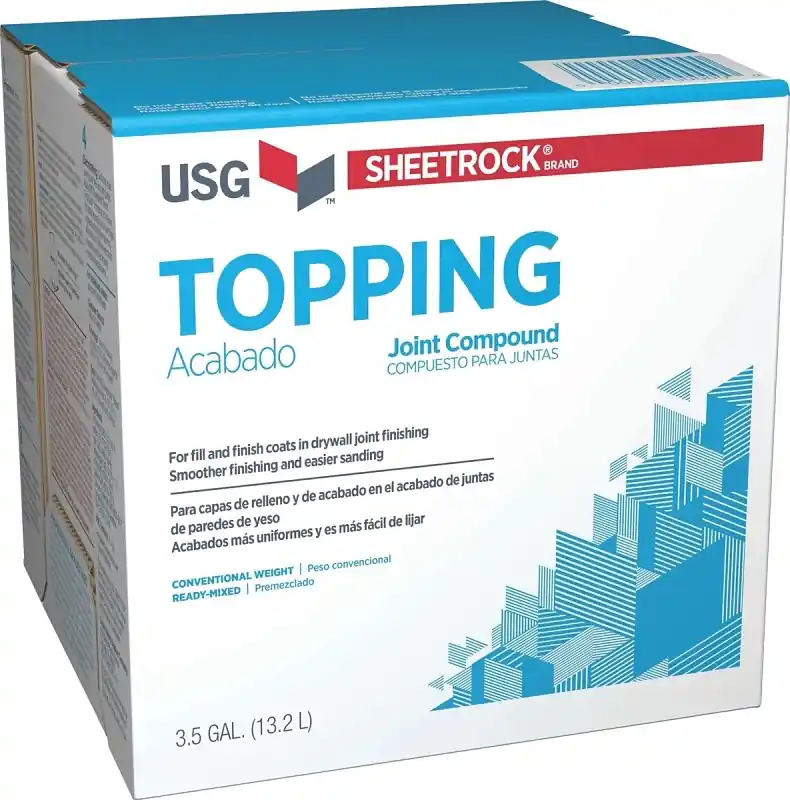 3.5 Gallon Pre-mixed Topping Drywall Joint Compound - Low Shrinkage, Easy Application
