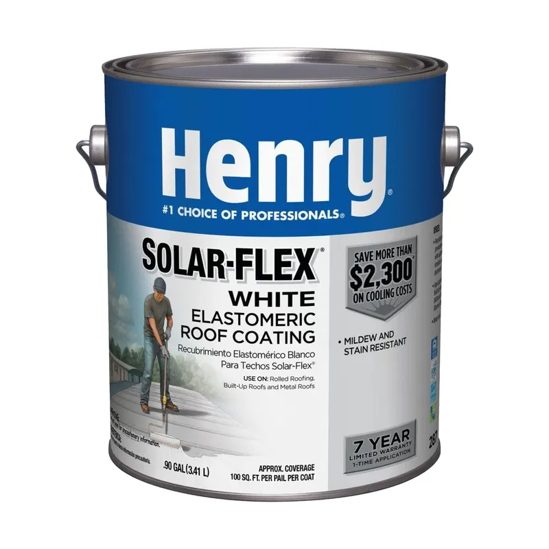 Henry Solar-flex 1 Gallon White Acrylic Latex Elastomeric Roof Coating