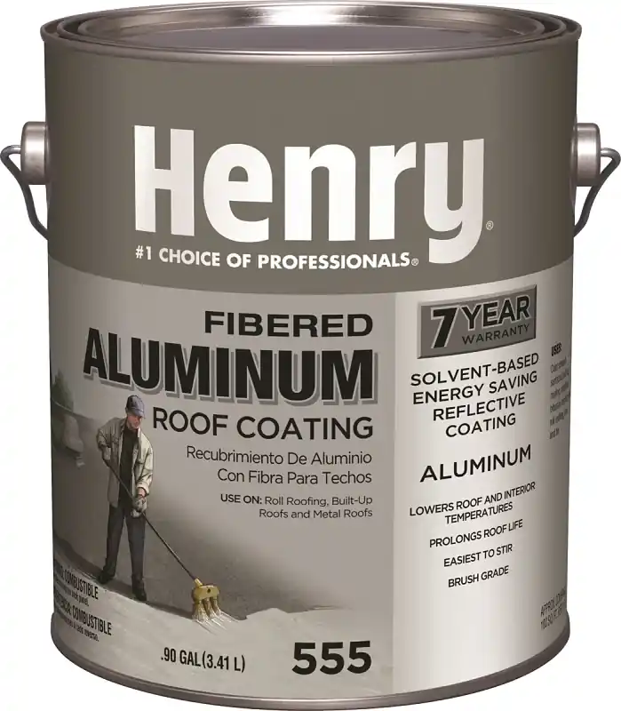 Aluminum Roof Coating, Fibered, 1-Gal.