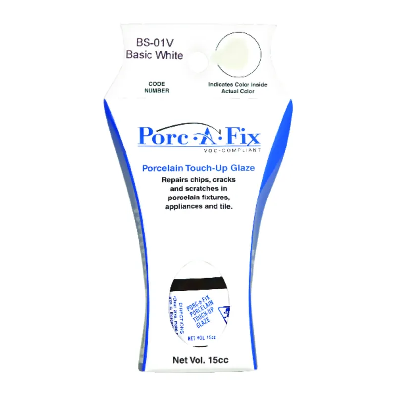 Porc-a-fix Basic White Porcelain Touch-up Paint, 15cc For Repairs