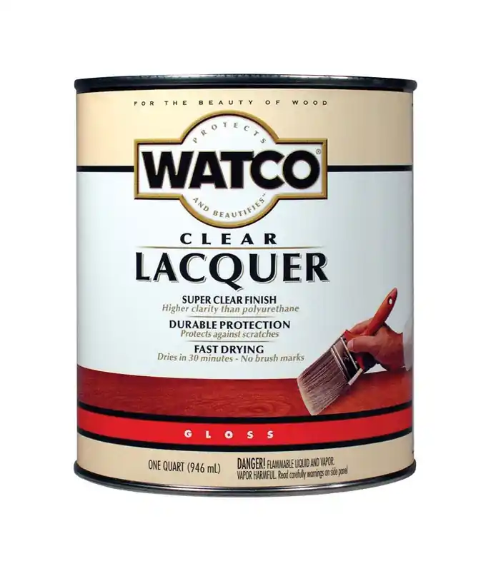 WATCO Gloss Clear Oil-Based Lacquer 1 Qt