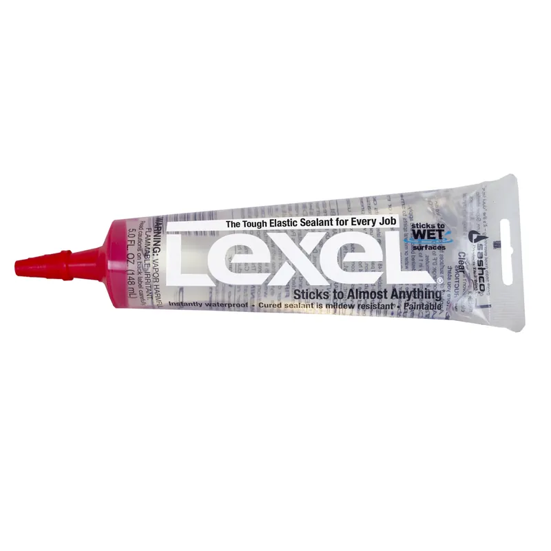 Lexel Caulk, Clear, 5-oz. Squeeze Tube