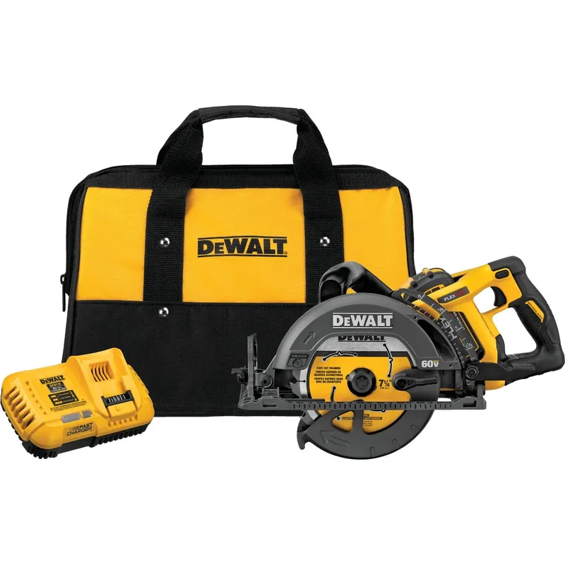 FlexVolt 60-Volt Max Cordless Circular Saw, Brushless Motor, Lithium-Ion Batteriy, 7.25-In.
