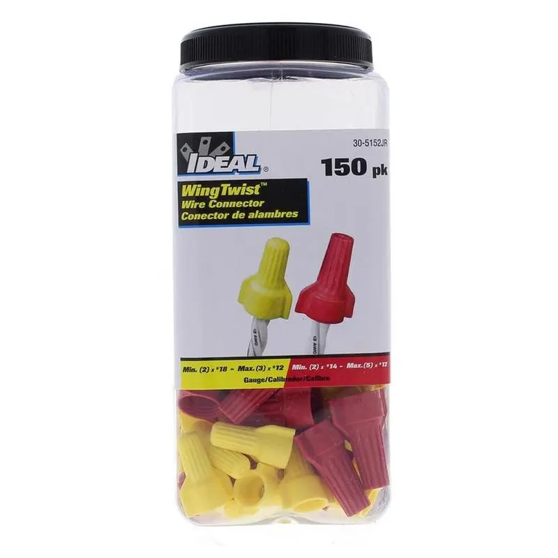 Ideal Industries WingTwist 10‑Gauge Wire Connectors – 150 Assorted Pieces