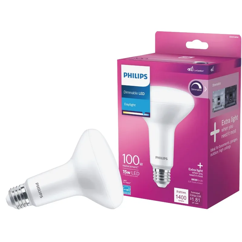 100w Equivalent Daylight Br30 Medium Dimmable Led Floodlight Light Bulb