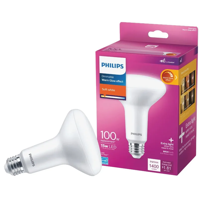 100w Equivalent Soft White Br30 Dimmable Led Floodlight Light Bulb