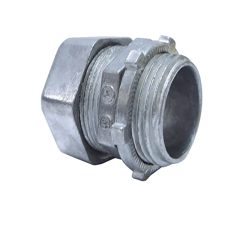 Sigma Engineered Solutions ProConnex 1-1/2 In. D Die-Cast Zinc Compression Connector For EMT 1 Pk