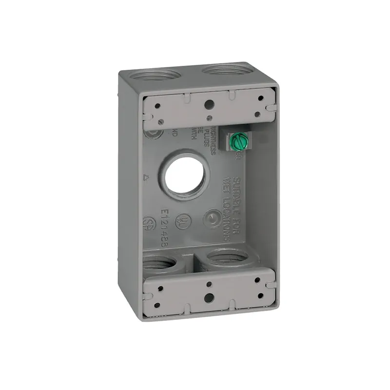 1 Gang Weatherproof Box 4.5 X 2.8 X 2 In. Gray Model 14253-5