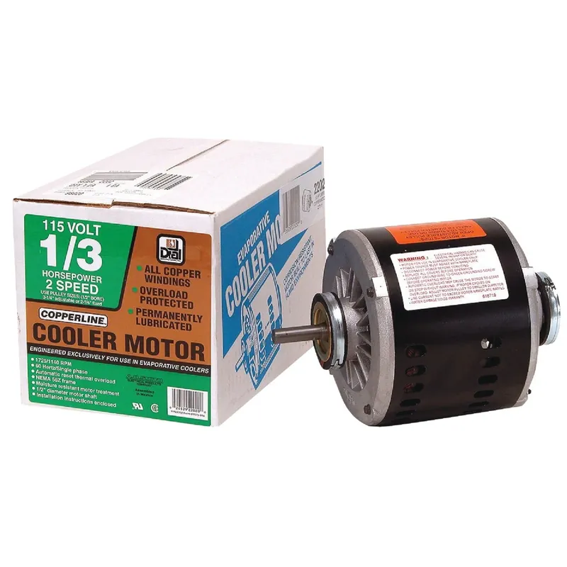 Evaporative Cooler Motor, 2-Speed, 1/3-HP, 115-Volt