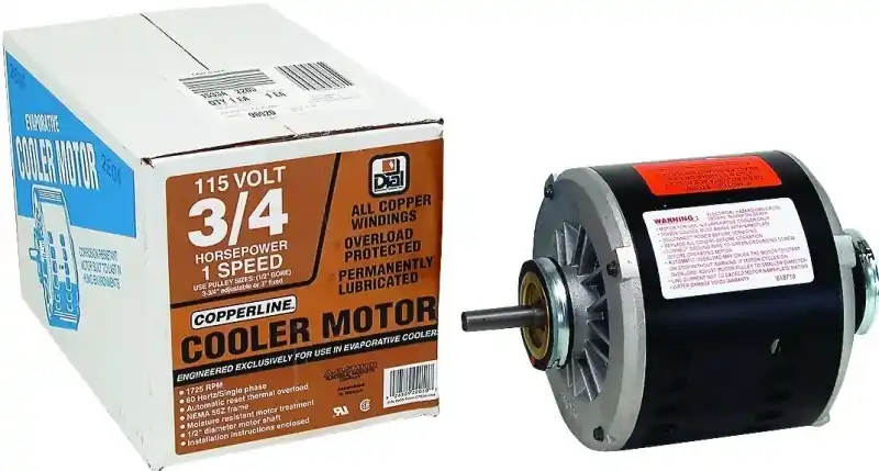 Evaporative Cooler Motor, 1-Speed, 3/4-HP, 115-Volt