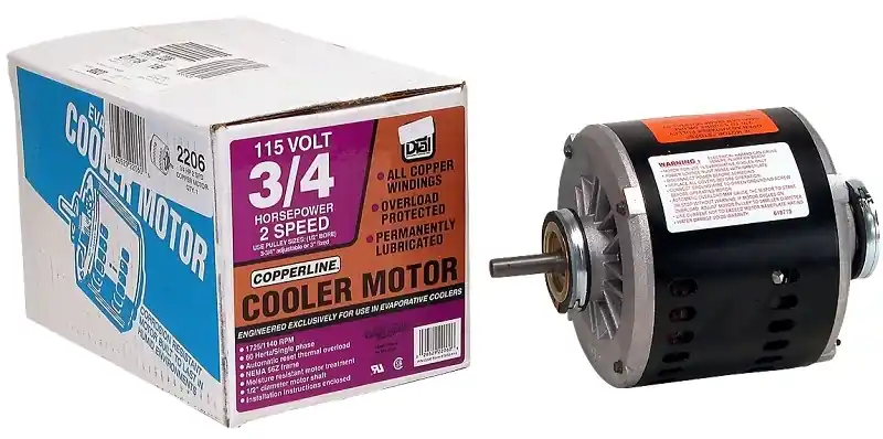 Evaporative Cooler Motor, 2-Speed, 3/4-HP, 115-Volt