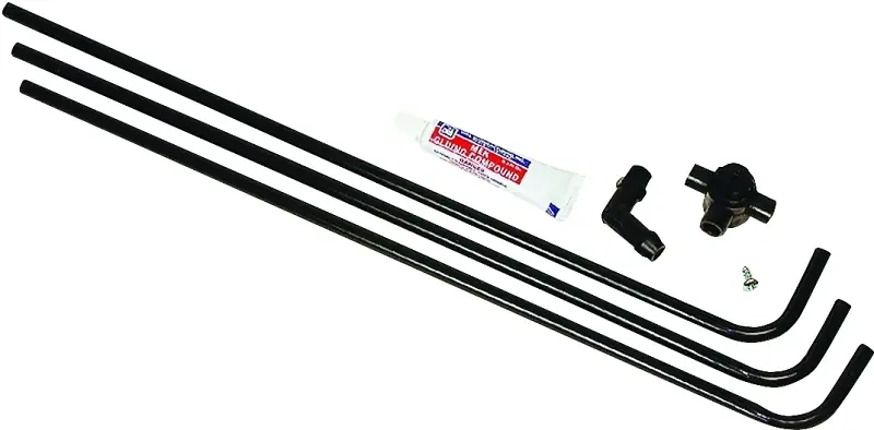 Dial 3 Way Side Black Plastic Evaporative Cooler Water Hook-Up Kit
