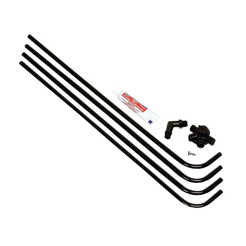 Dial 4 Way Side Black Plastic Evaporative Cooler Water Hook-Up Kit