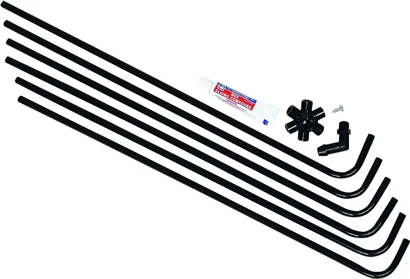 Dial 6 Way Side 23 In. H X 4 In. W Black Plastic Evaporative Cooler Water Hook-Up Kit