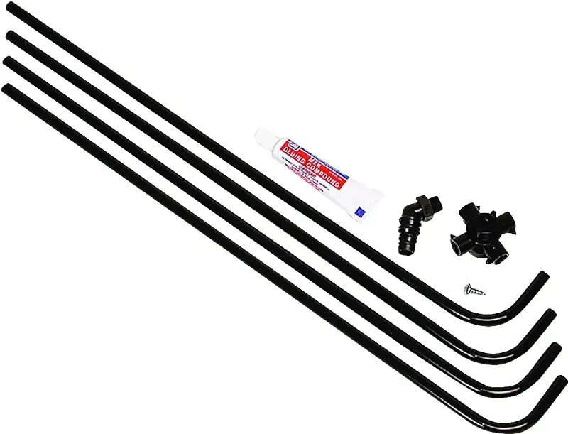 Dial 4 Way Down Black Plastic Evaporative Cooler Water Hook-Up Kit