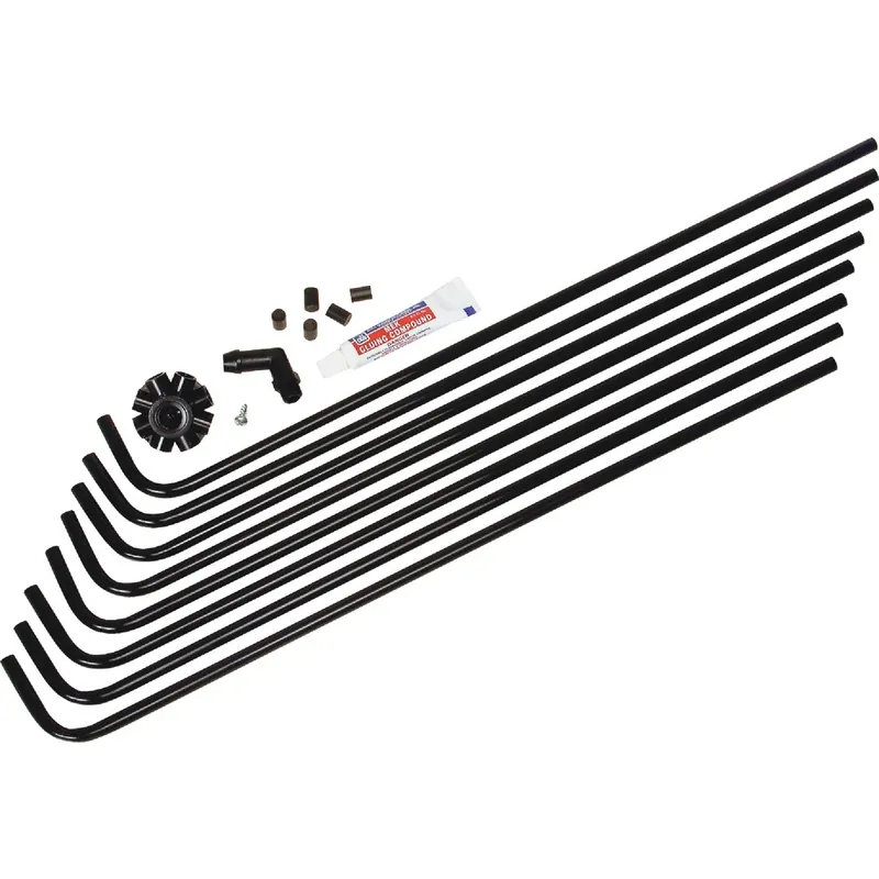 Dial 24 In. H X 4-3/4 In. W Black Plastic Evaporative Cooler Water Hook-Up Kit