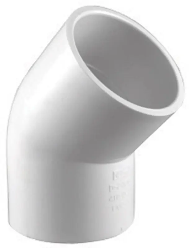 Charlotte Pipe Schedule 40 2-1/2 In. Slip X 2-1/2 In. D Slip PVC Elbow 1 Pk
