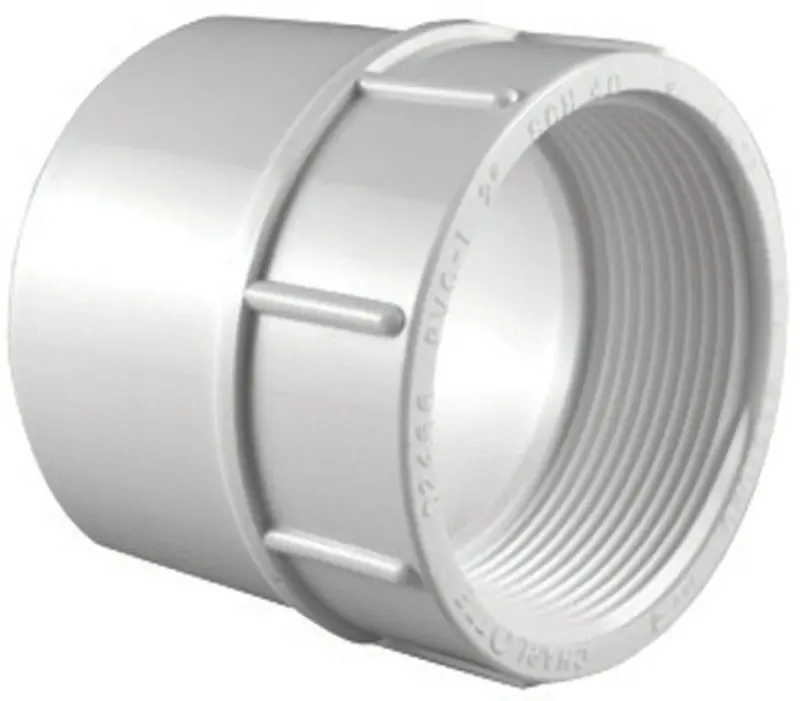 Charlotte Pipe Schedule 40 2-1/2 In. FPT X 2-1/2 In. D FPT PVC Adapter 1 Pk