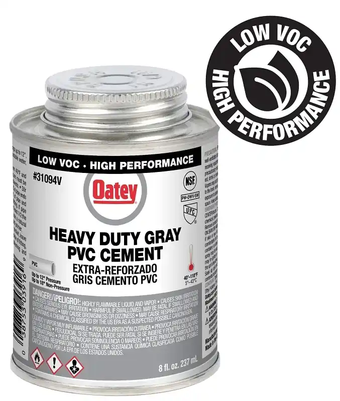8 Oz Heavy Duty Gray Cement For Pvc Pipe And Fittings
