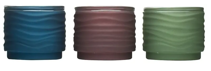 Frosted Votive Glass Candle, Lavish Woodland, Assorted, 9 Oz.