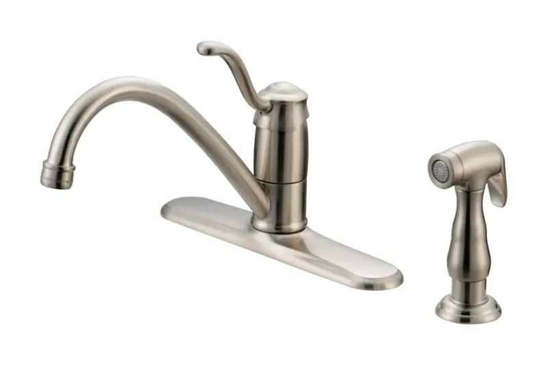 Tucana Brushed Nickel Kitchen Faucet With Side Sprayer - Model 67814w-1104