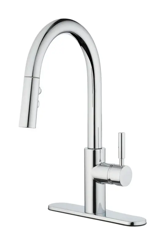 Vela One Handle Chrome Pull-down Kitchen Faucet Model 67553-0601