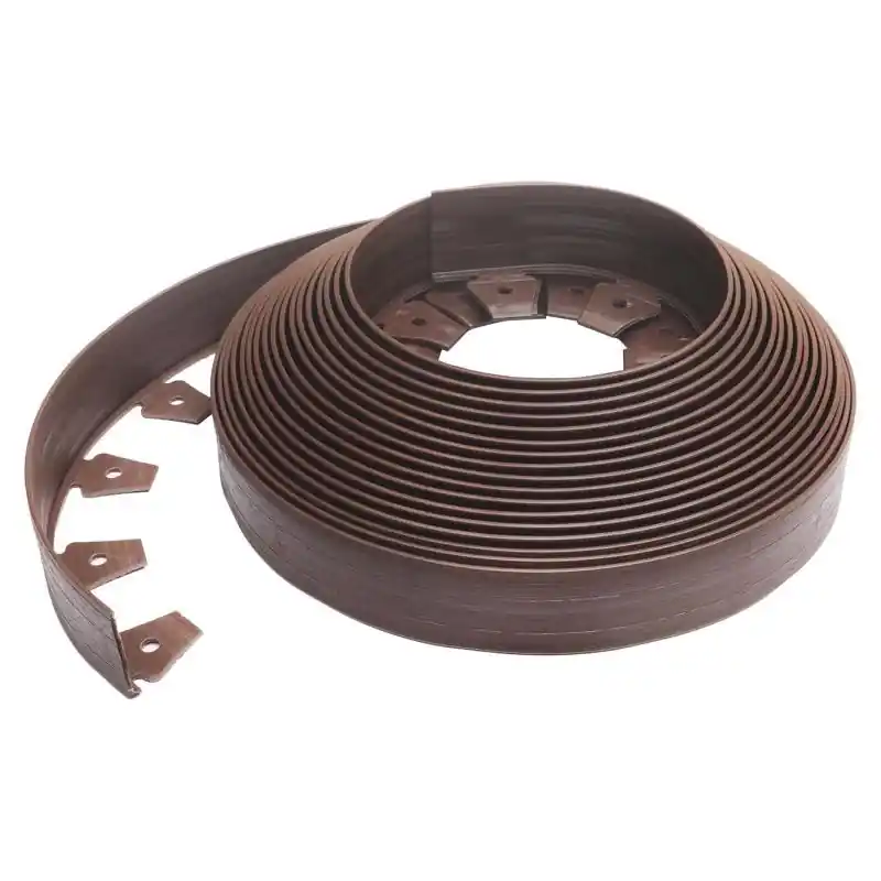 20 Ft. Brown Plastic Coiled Edging - 2.5 In. Height, Model 3220brp-20-4