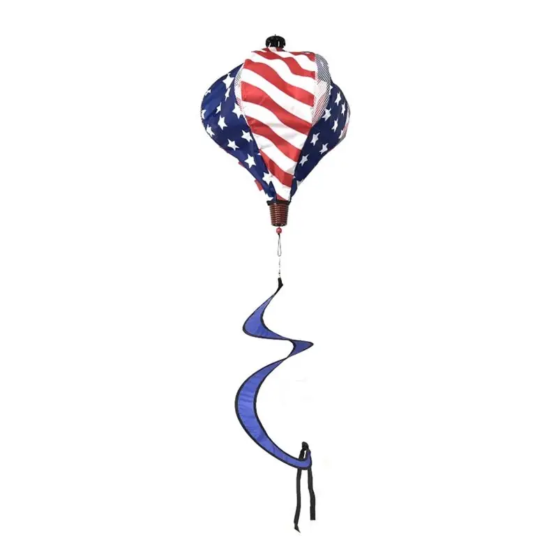 55 In. H Multicolored Patriotic Stars And Stripes Balloon Spinner