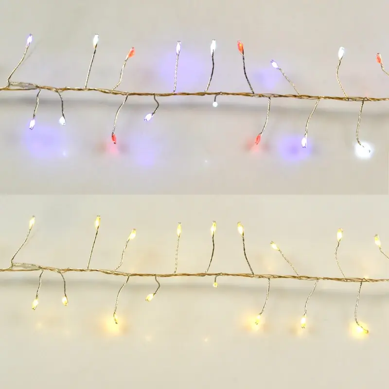 Led Big Seed Cluster Light Set Multicolored 9 Ft. 150 Lights Model Mbc150swwpta