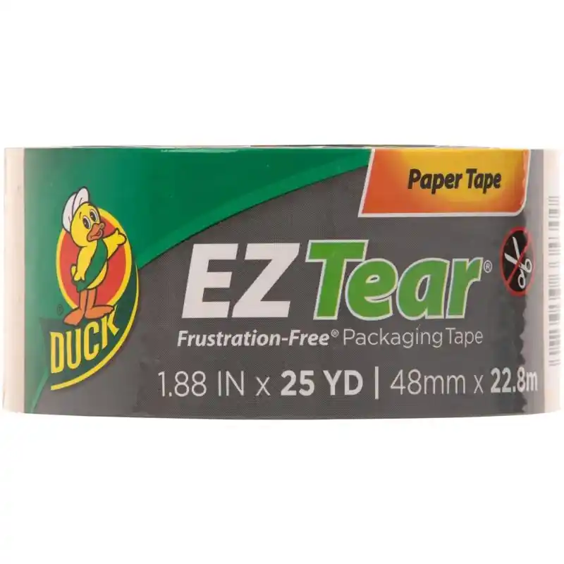 Ez Tear 1.88 In. Wide X 25 Yd Long Tan Paper Tape For Indoor/outdoor Use