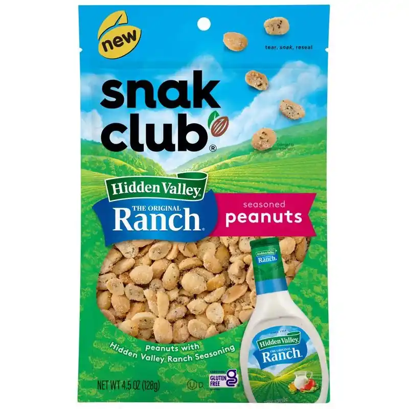 Hidden Valley Ranch Peanuts 4.5 Oz Bagged Snack