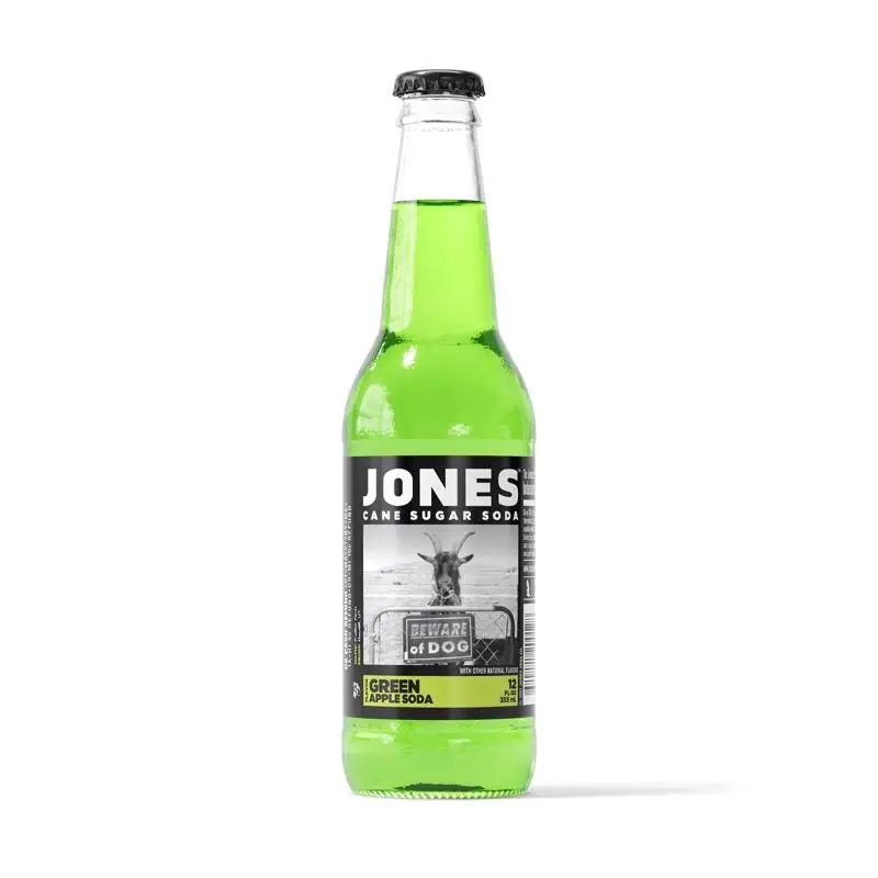Jones Soda Green Apple Cane Sugar Soda 12 Oz 1 Pk