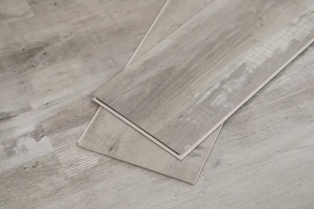 Builder‘s Choice 7.12 In. W X 48 In. L Gray Ash Waterproof Vinyl Plank Flooring