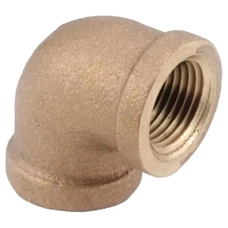 Anderson Metals 3/8 In. Fip Brass 90 Degree Elbow Lead-free