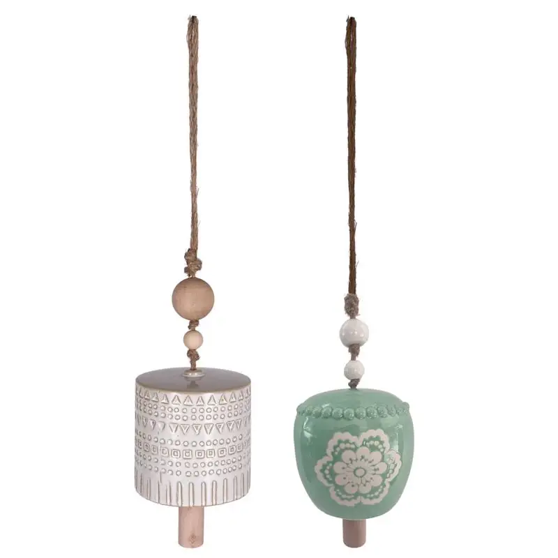 Meadow Creek Multi-color Ceramic 18 Inch Bell Chimes